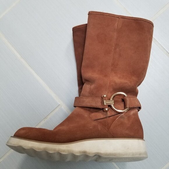 Coach Virtue Suede Boot Pull On 8 - Picture 5 of 12